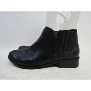 ALDO Womens Size 6.5 M Black Leather Zip Ankle Fashion Boots